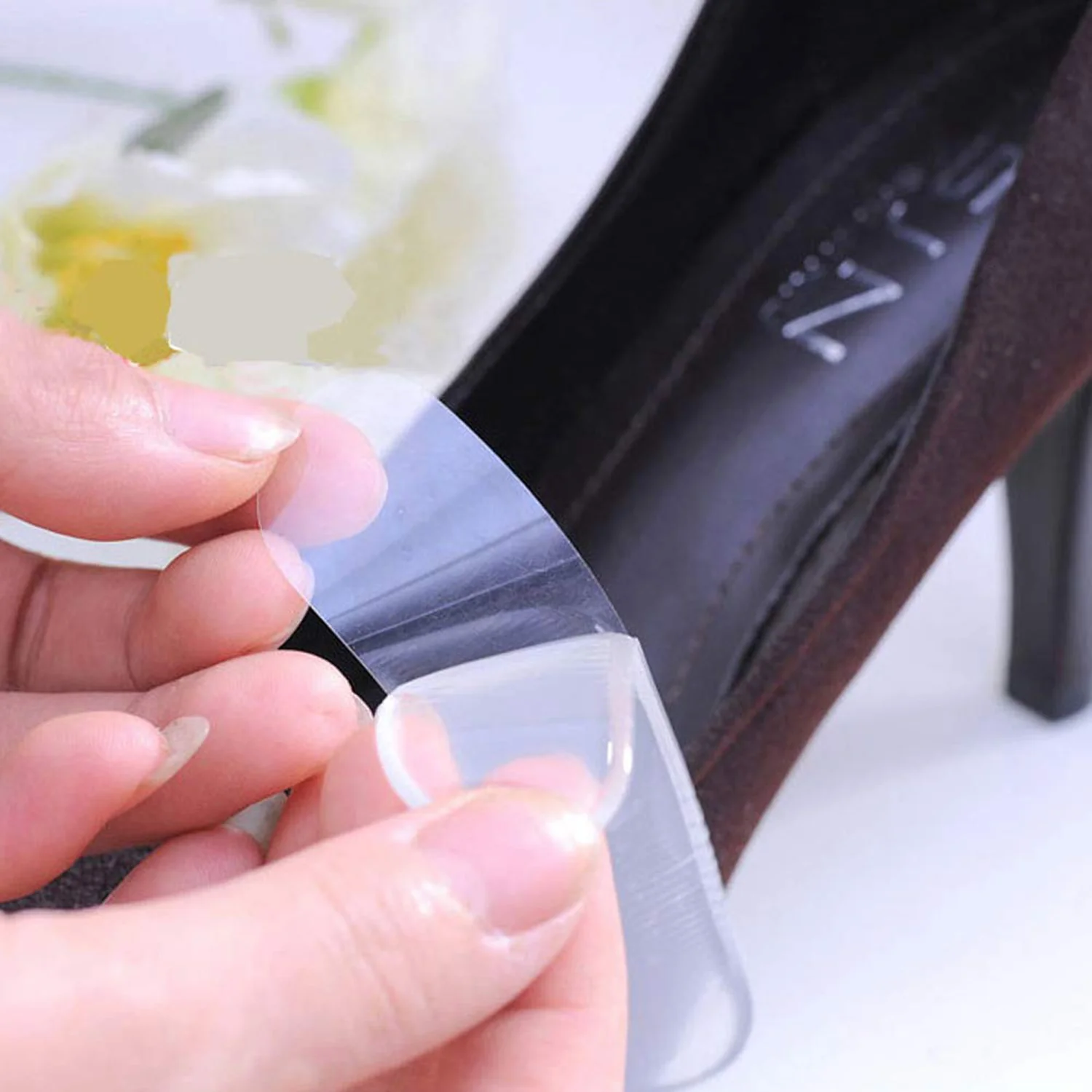 Fabric Sticky Shoe Back Heel Insoles Protector Liner - Image 6