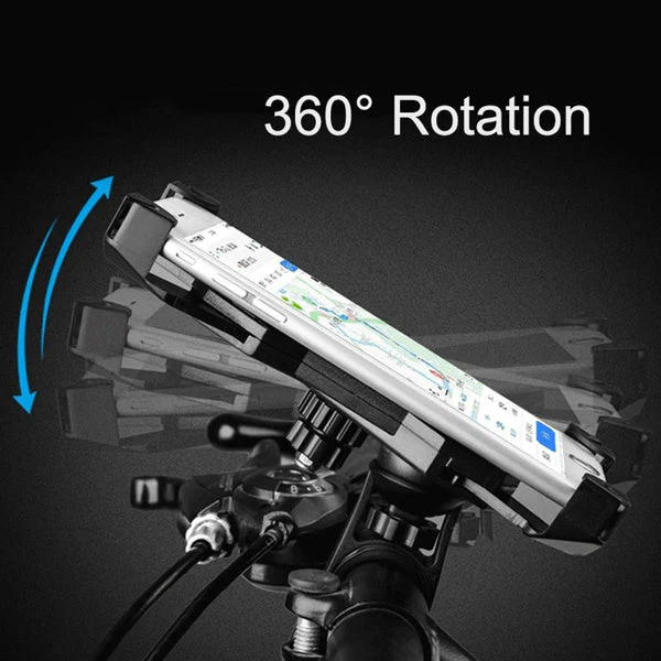 Bike Phone & Mobile Mount Anti Shake and Stable Cradle Clamp with 360° Rotation - Image 9