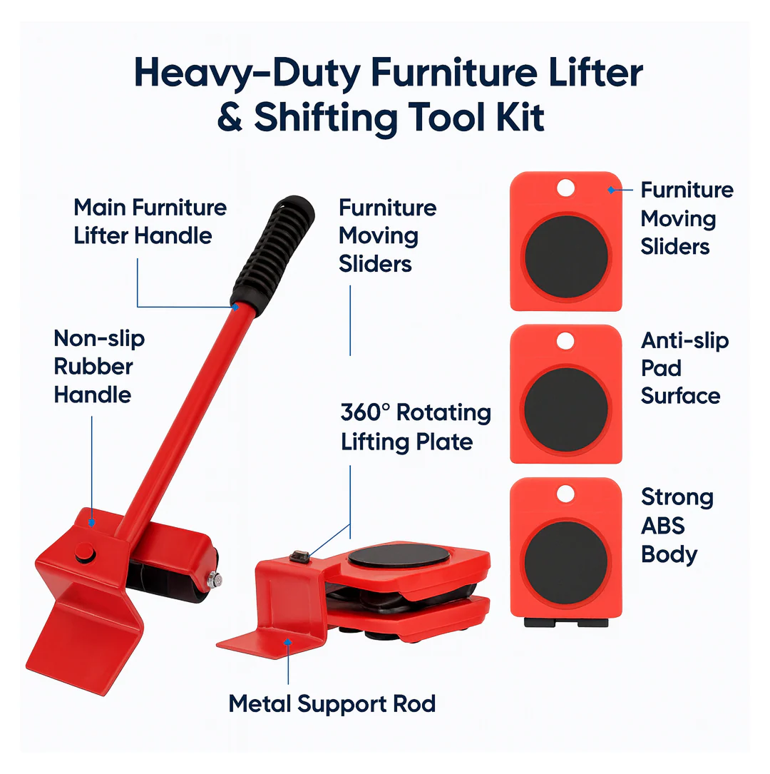 Heavy-Duty Furniture Lifter & Shifting Tool - Image 7