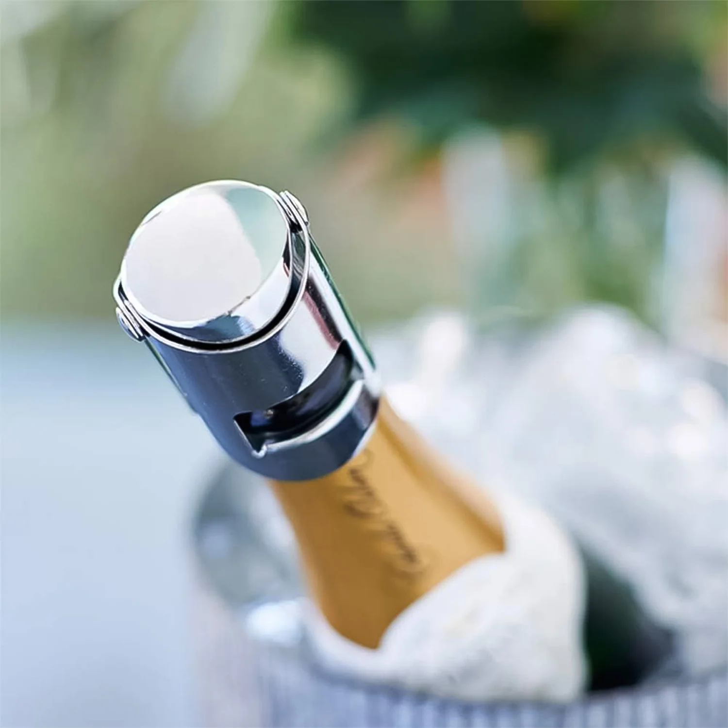 Stainless Steel Sealed Sparkling Champagne Bottle Stopper Big size - Image 7
