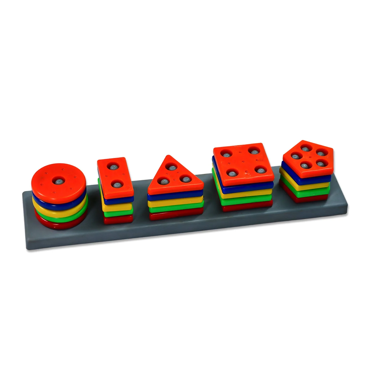 Geometric Brick with box- 5 Angle Matching Column Blocks for Kids - Image 4