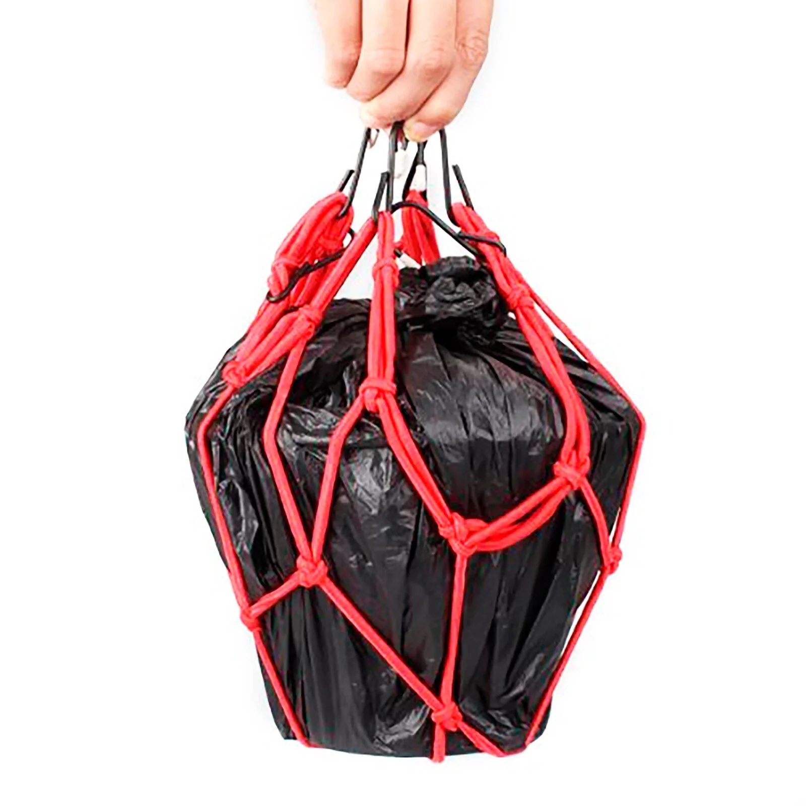 Heavy-Duty Elastic Bungee Cargo Net Mesh Holder - 4 Adjustable Hooks for Motorcycle - Image 6