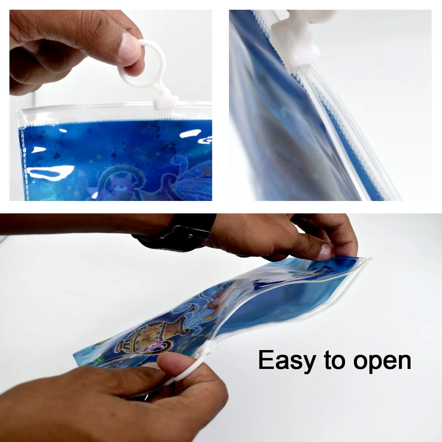 8Pcs Mobile Accessories Combo In Zip Printed Pouch Bag - Image 5