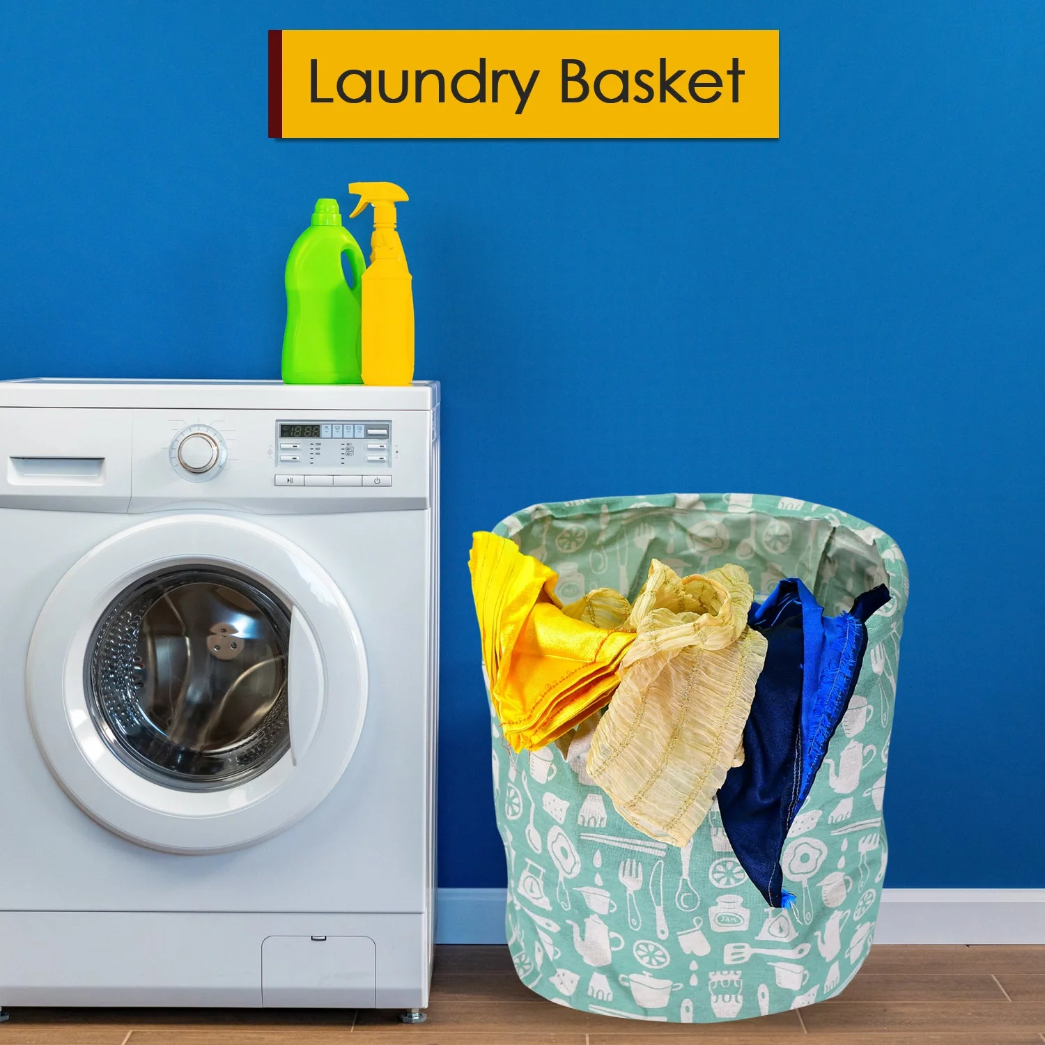 Durable Collapsible Laundry Storage Bag with Handles  for Dirty Laundry - Image 5