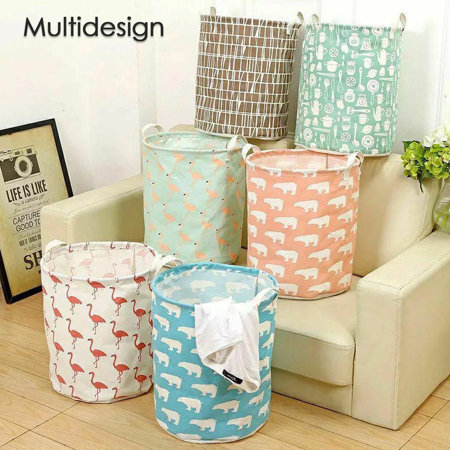 Durable Collapsible Laundry Storage Bag with Handles  for Dirty Laundry - Image 8