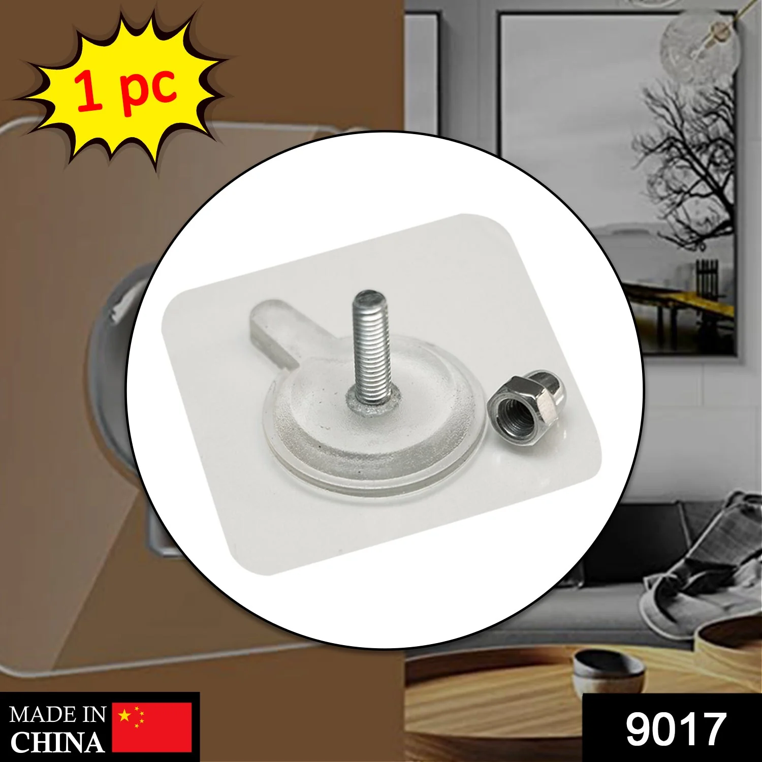 Adhesive Screw Wall Hook for Home & Office Hanging - Image 7