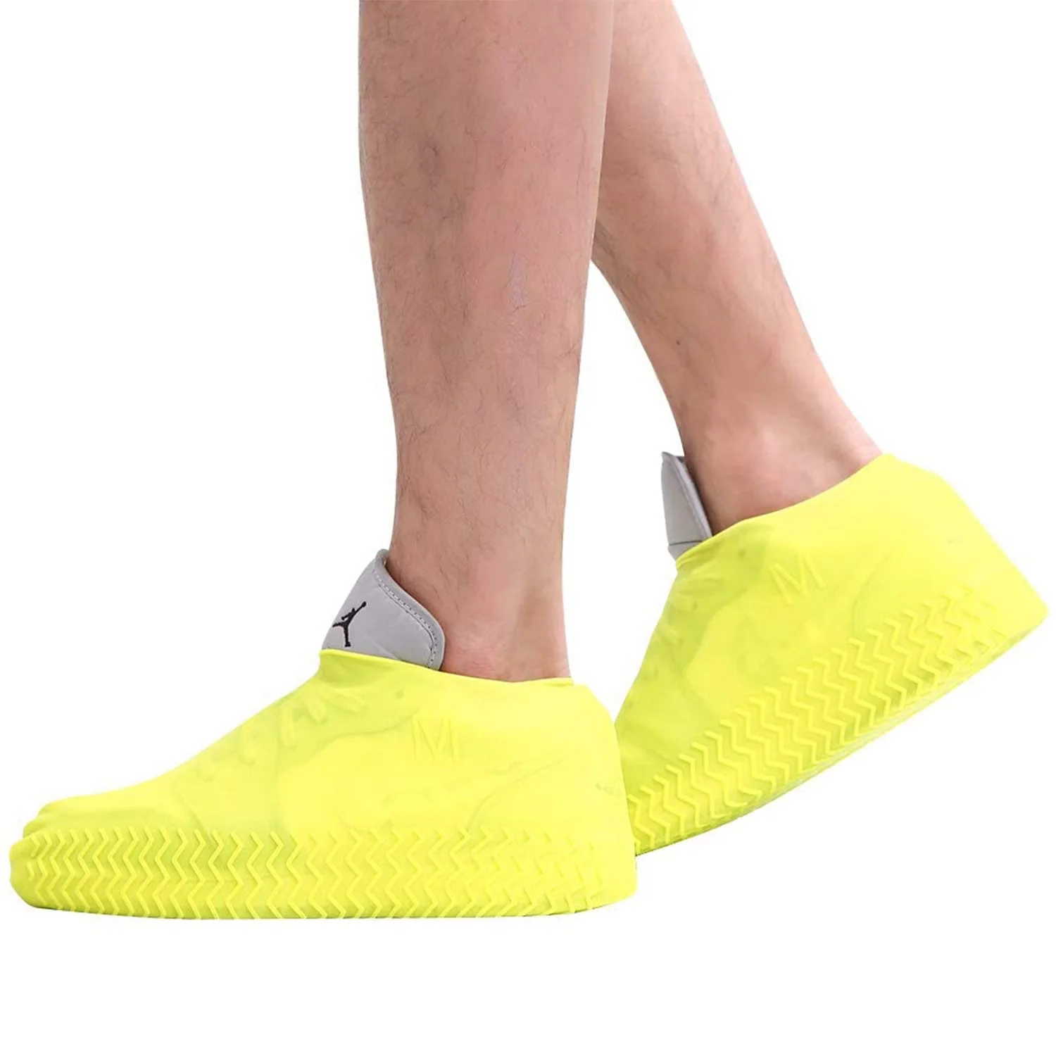 Non-Slip Silicone Reusable Waterproof Boot Shoe Cover (Medium, Mix Color) - Image 6